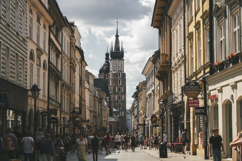 Widok na Kościół Mariacki