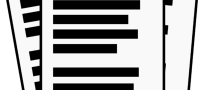 Grafika przedstawiająca kartki papieru